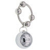 MenSteel Anneau en métal avec 1 boule Weight Hanger 90g